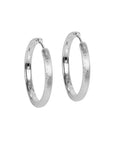Timeless Elegance with MyaMoon 925 Silver 30mm Hoops - Shop Exclusive Luxury Jewelry by MyaMoon at www.brixbailey.com