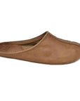 Recycled Brown Unisex Leather Slippers