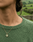 Sunburst Necklace - Green Quartz in Gold or Silver