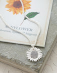 Sunflower Silver Charm