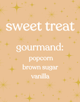 sweet treat – buttery popcorn & brown sugar 220g soy candle