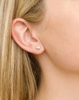 Sweetheart Silver Stud Earrings