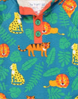 Premium Organic Cotton Fleece-Lined Sweatshirt with Cute Jungle Cat Print and Cozy Pockets by Toby Tiger at brixbailey.com