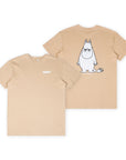 Organic Cotton T Shirt with Sniff Character in Beige