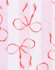 Kensington Bow Pink Cotton Tablecloth with Ric Rac