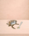 New Born Turtle Salt Cellar and Pepper Pots with Spoons - Pair