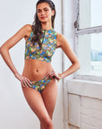 Tan Through Racer Bikini Set Wild Tropic