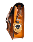Brown Bear Handmade Tannery Leather Bag Charm