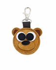 Brown Bear Handmade Tannery Leather Bag Charm