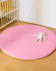 tapis eveil coton bio papate rose bebe change