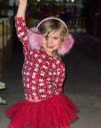 Tartan Snowflake Stylish Kid Top