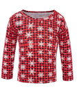Tartan Snowflake Stylish Kid Top