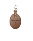 Leather Charm for Teacher - Free Engraving - Assorted Colours