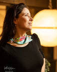 Teal Dreams Silk Scarf