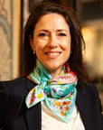 Teal Dreams Silk Scarf