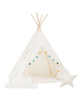 Charming Handmade Tipi Tent Set for Kids – Cozy & Safe Play Area by Sówka at brixbailey.com