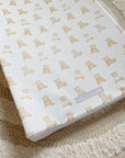 Anti-Roll Wedge Baby Changing Mat - Teddy Bears print