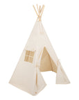 Beige Kids Indoor and Outdoor Teepee Tent