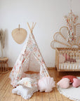 Flower Power Teepee Tent for Imaginative Kids