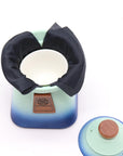 Temple Teapot Set & Three Cups - Blue Heaven
