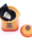 Temple Teapot Set & Three Cups - Orange Earth