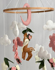 Garden Cot Mobile with Woodland Deer and Moon