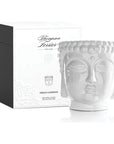 White Buddha Candle