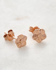 Forget-Me-Not Tiny Rose Gold Vermeil Stud Earrings