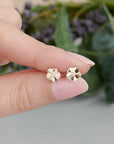 Forget-Me-Not Tiny Gold Vermeil Stud Earrings