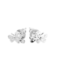 Bumble Bee Silver Stud Earrings