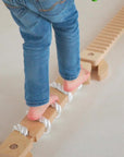 Small Balance Beam Set with White Rope Three Piece