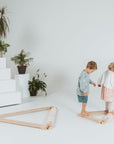 TipiToo® Large Balance Beam 3 Piece Set - White Rope