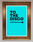To The Disco Blue Framed Poster