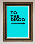 To The Disco Blue Framed Poster