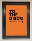 To The Disco Framed Print
