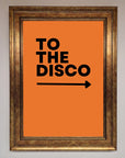 To The Disco Framed Print