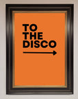 To The Disco Framed Print