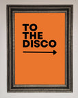 To The Disco Framed Print