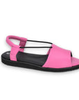 Fuchsia Leather Berlin Sandals