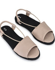Nude Leather Sandals for Everyday Comfort