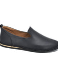 Black Classic Leather Moccasins