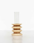 Short Totem Style Wooden Vase