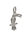 Toucan Parrot Silver Charm