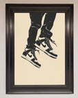 Trainers Bouncing Framed Wall Art