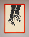 Trainers Bouncing Framed Wall Art