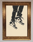 Trainers Bouncing Framed Wall Art