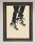 Trainers Bouncing Framed Wall Art