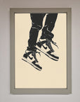 Trainers Bouncing Framed Wall Art