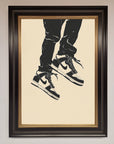 Trainers Bouncing Framed Wall Art