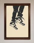 Trainers Bouncing Framed Wall Art